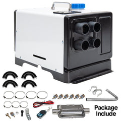 12V/8KW Car Diesel Heater Portable Tent Heater Fast Heating Thermostat 5m Power Cable 6 Level Adjustment for Car Truck Boat RV Campers Caravan Camping