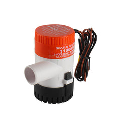 SEAFLO 1100GPH Bilge Pump Saltwater Vibrationless Silent Submersible 12V 3.5A, Snap-Lock Strainer, Anti-Airlock for Boats Trailers Caravah