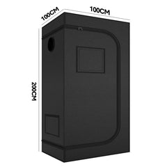 Indoor Grow Tent Larger Hydroponic Grow System 102x102x199cm Observation Window with High Reflective Mylar and Removable Floor Tray for Plants Flowers