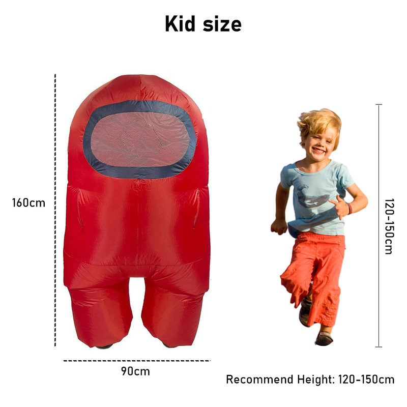 Space-themed Among Us Werewolf Anime Inflatable Costume Cartoon Character Doll Astronaut Little Red Man Inflatable Costume