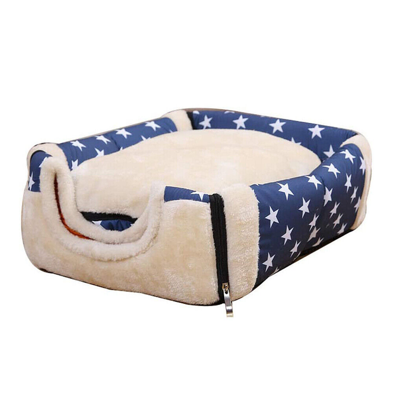 Pet Dog Cat House Kennel Soft Igloo Bed Cave Puppy Doggy Bed Warm Cushion Beds