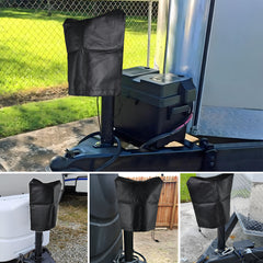 Jack Cover Waterproof Universal Protective Cover Weather Protect for Trailer Jack RV Electric Tongue 45x39cm Black