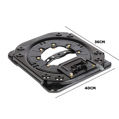 Heavy-duty 15" 360 Degree Rotatable Car Seat Swivel Turntable Base Replacement Swivel Stool Parts for RV Camper Boat Bus Mpv 4 Gear Seat DIY Chair