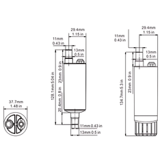 SEAFLO Water Submersible Pump 200 GPH Inline Water Pump Rv Boat Agriculture 12V Demand Fresh Sea and Water Portable Yachts Caravan RVs Pressure Washing