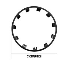 Alston Tesla Model Y 20-Inch Wheels Protection Ring Cover Rim Protector 4pcs Wheels Cover Hub Hubcap ABS Rim Anti-Scratch Tire Decorative Cover Black