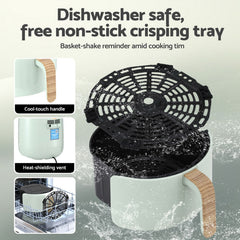 Devanti 5L Air Fryer Touch Control 1700W Green