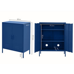 Artiss Buffet Sideboard Metal Cabinet - SWEETHEART Blue