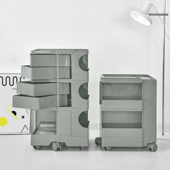 Artiss Storage Trolley Bedside Table 5 Tier Cart Boby Replica Grey