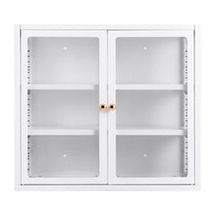 Artiss Buffet Cabinet Sideboard Wall Mounted Clear Display Storage 60cm White