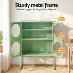 Artiss Buffet Sideboard Metal Cabinet - ELLA Green