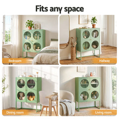 Artiss Buffet Sideboard Metal Cabinet - ELLA Green