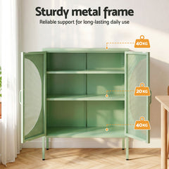 Artiss Buffet Sideboard Metal Cabinet - ELSA Green