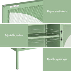 Artiss Buffet Sideboard Metal Cabinet - ELSA Green