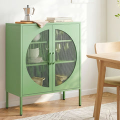 Artiss Buffet Sideboard Metal Cabinet - ELSA Green