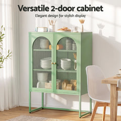Artiss Buffet Sideboard Metal Cabinet - ELMA Green