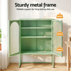 Artiss Buffet Sideboard Metal Cabinet - ELMA Green