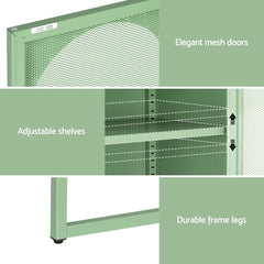 Artiss Buffet Sideboard Metal Cabinet - ELMA Green