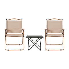 Weisshorn 3pc Camping Table Chair Set Outdoor Folding Aluminium Portable Picnic