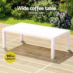 Gardeon 4 Seater Outdoor Sofa Set Aluminium Lounge Setting