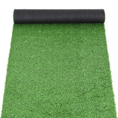 Prime Turf Artificial Grass Turf Rug Fake Grass 2 Rolls 15mm Height 50cm x 2m Indoor Outdoor Synthetic Grass Mat Carpet with Drainage Holes Plastic Plant