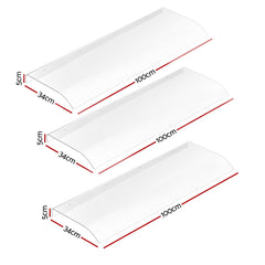 Instahut Window Door Awning 0.4mx3m Transparent