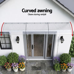 Instahut Window Door Awning 0.4mx3m Transparent