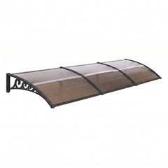 Instahut Window Door Awning 0.8mx3m Brown
