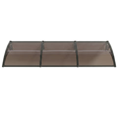 Instahut Window Door Awning 0.8mx3m Brown
