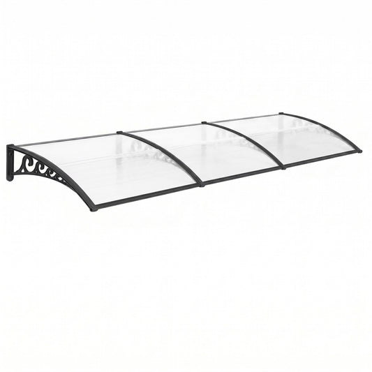 Instahut Window Door Awning 0.8mx3m Transparent