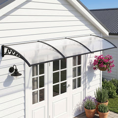 Instahut Window Door Awning 0.8mx3m Transparent