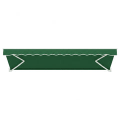 Instahut Retractable Folding Arm Awning Manual Sunshade 5Mx3M Dark Green