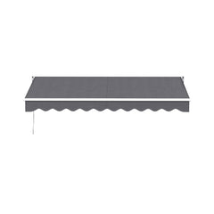 Instahut Retractable Folding Arm Awning Motorised Sunshade 3M X 2M Grey
