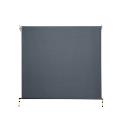 Instahut 1.5X2.5M Outdoor Blinds Awning Roll Down Canopy Retractable Outdoor Blinds Window Shade Grey