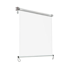 Instahut 1.2X2.4M Outdoor Blinds Clear Roll Down Awning Retractable Outdoor Blinds Water Wind Proof Transparent