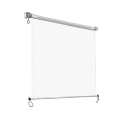 Instahut 1.5X2.4M Outdoor Blinds Clear Roll Down Awning Retractable Outdoor Blinds Water Wind Proof Transparent