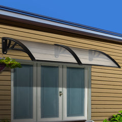 Instahut Window Door Awning 1mx2.4m Transparent