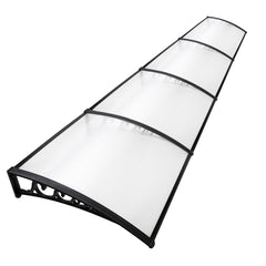 Instahut Window Door Awning 1mx4m Transparent