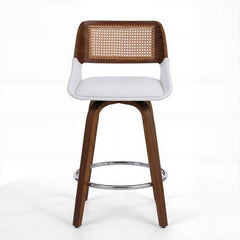 Artiss Wooden Bar Stools Swivel Kitchen Counter Stool Chair 60cm Seat Height