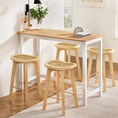 Artiss Bar Table and Stools Set Dining Desk Kitchen Chairs Cafe Pub