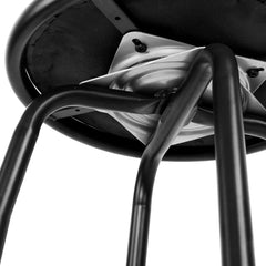 Artiss 2x Bar Stools Swivel Leather Padded Metal