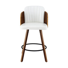 Artiss Wooden Bar Stools Swivel Kitchen Counter Stool Chair 58cm Seat Height