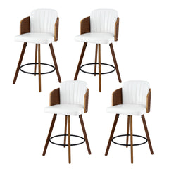 Artiss Wooden Bar Stools Swivel Kitchen Counter Stool Chair 58cm Seat Height