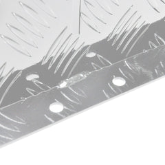 Alpen Outdoor Base Mount 2mm Thickness Aluminium Diesel Heater Fuel Tank Cover Left for 10L 15L Fuel Tank Silver