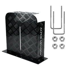 Alpen Outdoor Base Mount 2mm Thickness Aluminium Diesel Heater Fuel Tank Cover Double Side for 10L 15L Fuel Tank Black