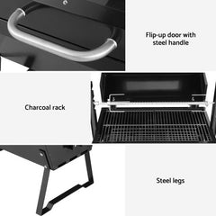 Grillz BBQ Grill Charcoal Electric Smoker Roaster