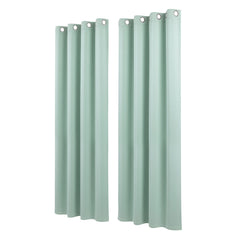 Artiss Blockout Curtains 2X 132x213cm Thermal Insulated Eyelet Drapes Green