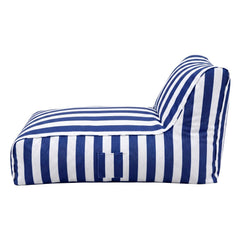 Artiss Outdoor Bean Bag Chair Cover (No Filler) Splash-Proof Beanbag Lounge Sofacover Stuffed Animal Storage Bean Bag Cover for Patio Poolside Relaxing, Blue