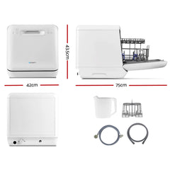 Devanti 3 Place Settings Benchtop Dishwasher