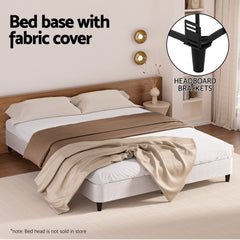 Artiss Bed Frame Queen Size Metal Grey MASON
