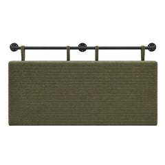 Artiss Wall Mounted Headboard King Single Corduroy Upholstered Hanging Bed Head